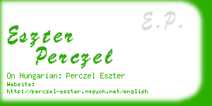 eszter perczel business card